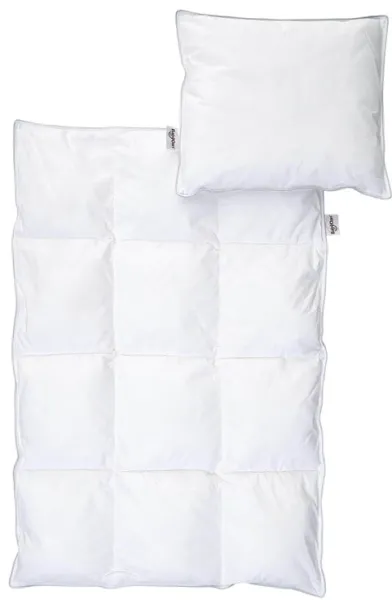 BabyDan Heart Microfiber 婴儿被子和枕头，67x100/40x45 厘米