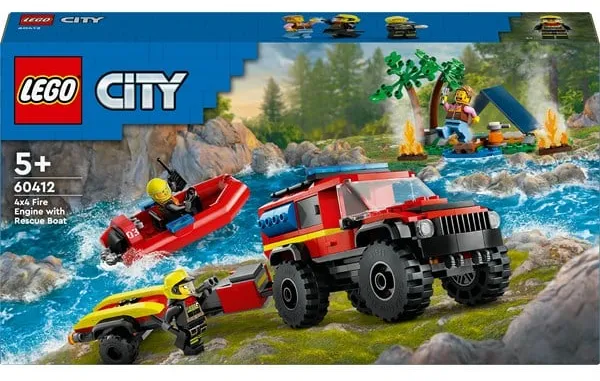 LEGO City 60412 四轮驱动消防车和救援船