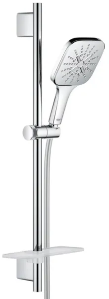 Grohe Rainshower SmartActive 130 Cube 淋浴套装,3 种喷洒类型,铬色