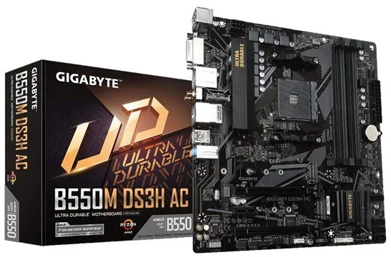 GIGABYTE B550M DS3H AC 主板 - AMD B550 - AMD AM4 插槽 - DDR4 内存 - Micro-ATX