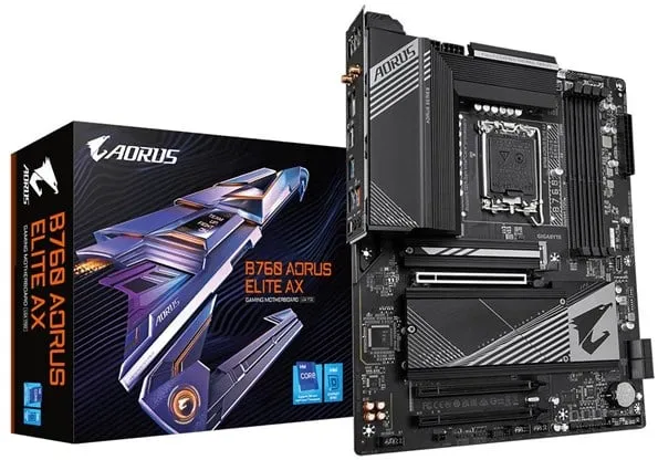 GIGABYTE B760 AORUS ELITE AX 主板 - Intel B760 - Intel LGA1700 插槽 - DDR5 内存 - ATX