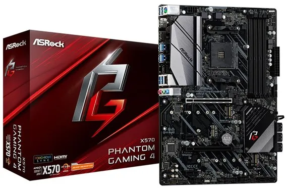 ASRock X570 PHANTOM GAMING 4 主板 - AMD X570 - AMD AM4 插槽 - DDR4 内存 - ATX