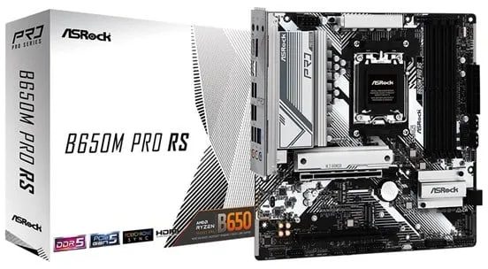 ASRock B650M PRO RS 主板 - AMD B650 - AMD AM5 插槽 - DDR5 内存 - Micro-ATX