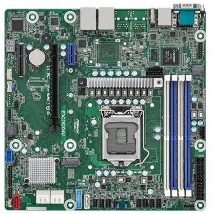 ASRock Rack E3C252D4U - 主板 - micro ATX - LGA1200 插槽 - C252 主板 - Intel C252 - Intel LGA1200 插槽 - DDR4 内存 - Micro-ATX