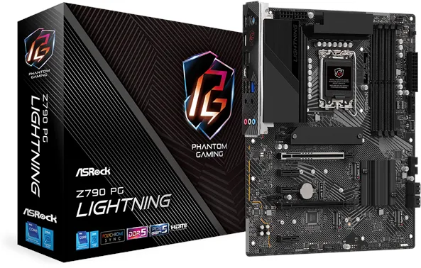 ASRock Z790 PG Lightning 主板 - Intel Z790 - Intel LGA1700 插槽 - DDR5 内存 - ATX