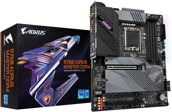 GIGABYTE B760 AORUS MASTER DDR4 主板 - Intel B760 - Intel LGA1700 插槽 - DDR4 内存 - ATX