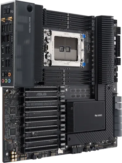 ASUS Pro WS WRX80E-SAGE SE WIFI 主板 - AMD WRX80 - AMD sWRX8 插槽 - DDR4 内存 - Extended ATX