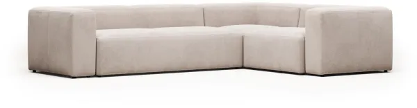 Blok，转角沙发，米色，H69x320x230 厘米，织物