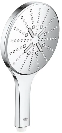 Grohe Rainshower SmartActive 150 手持花洒，3 种喷洒类型，铬色