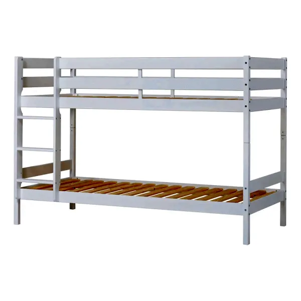 双层床含床板,Eco comfort 90x200 厘米 - 白色