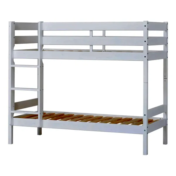 双层床含床板,Eco comfort 70x160 厘米 - 白色
