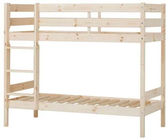 Hoppekids ECO Comfort 双层床 70x160 厘米 - 原木色