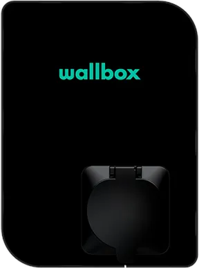Wallbox Copper SB 充电盒,带 Wi-Fi 22 kW Type 1 和 2,黑色