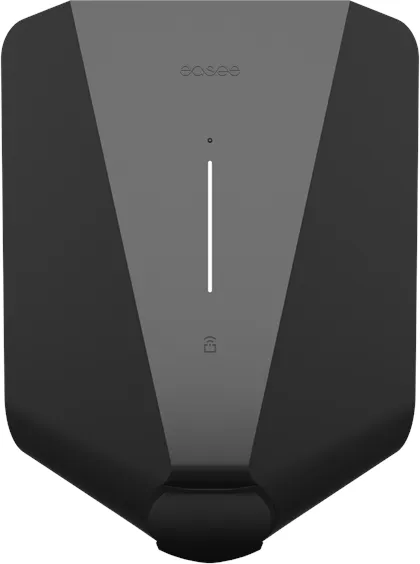 Easee LITE 充电盒 11 kW,带 kWh 计量器,Type 2,WiFi 和 4G,黑色