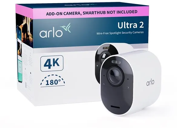 Arlo Ultra 2 4K UHD 无线安全摄像头 - 附加组件
