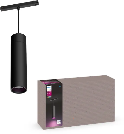 Philips Hue Perifo 吊顶吊灯圆柱灯 - 黑色