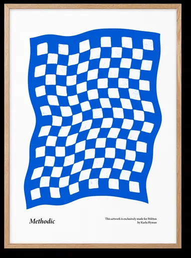 Peléton Methodic Blue 50x70 海报