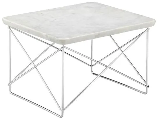 Vitra Occasional LTR 床头柜 浅色大理石/铬