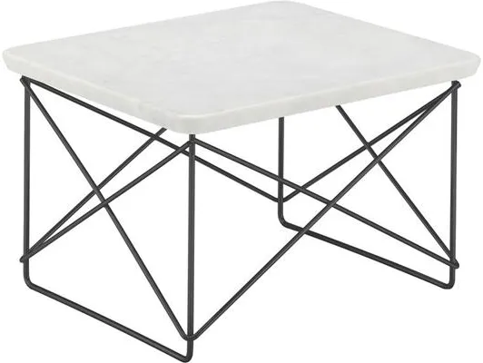 Vitra Occasional LTR 床头柜 浅色大理石/黑色