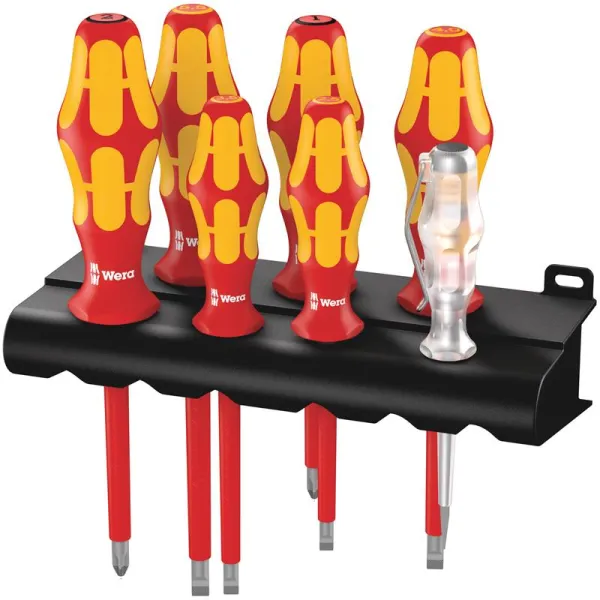Wera 螺丝刀套装 160 i/165 i/7 Kraftform Plus 系列 100 架