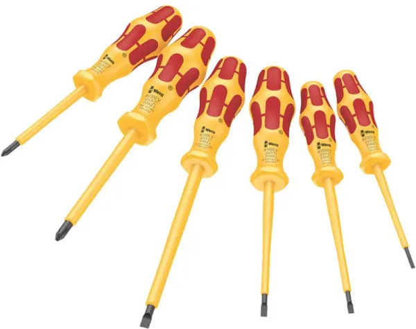 Wera 1060 i/1062 i/6 螺丝刀套装 Kraftform VDE,6 件