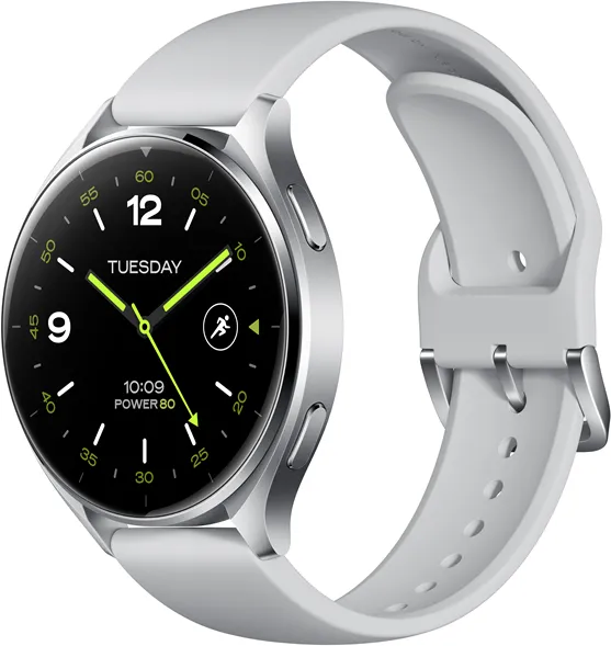 Xiaomi Watch 2 - 银色表壳配灰色TPU表带