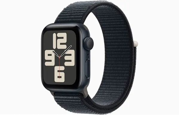 Apple Watch SE GPS 40mm - 午夜色铝金属表壳配午夜色运动回环表带