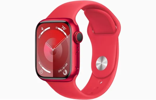 Apple Watch Series 9 GPS + Cellular 41mm - (PRODUCT)RED 铝制表壳配 (PRODUCT)RED 运动表带 - S/M