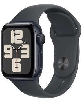 Apple Watch SE GPS 40mm - 午夜色铝金属表壳配午夜色运动表带 - M/L