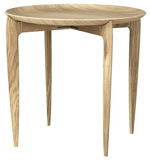 Fritz Hansen 托盘咖啡桌 橡木 Ø45