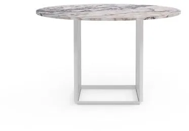 New Works Florence 餐桌 Ø120 White Viola 大理石配漆面底座