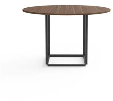 New Works Florence 餐桌 Ø120 胡桃木配大理石台面