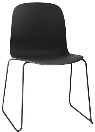 Muuto Visu 雪橇底座黑色餐椅