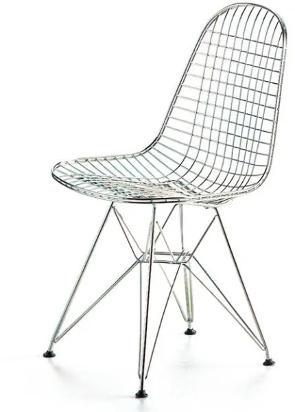 Vitra Wire DKR 镀铬餐椅