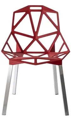 Magis Chair One 4 Legs 餐椅 阳极氧化/红色