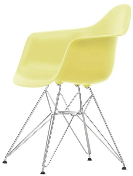 Vitra Eames Plastic DAR 餐椅 RE 柠檬色/铬