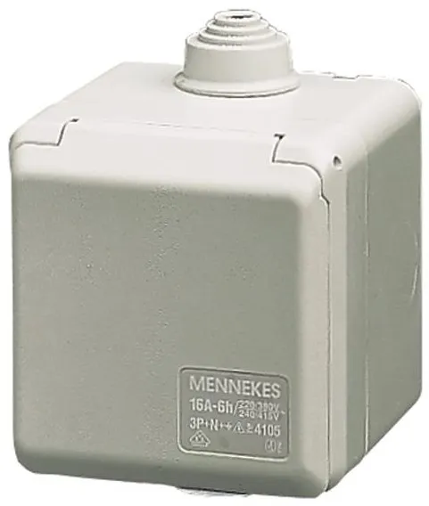 Mennekes CEE 外部插座 3 极 16A 230V IP44 6H 4102