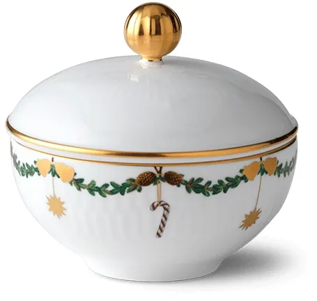 Royal Copenhagen Stjerne Riflet Jul 糖碗 - 15 cl