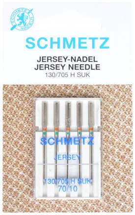 Schmetz 缝纫机针 Jersey 70 - 5 支装