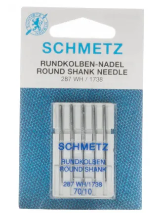 Schmetz 缝纫机针 287 WH-1738 70号 - 5支装