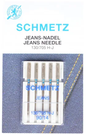 Schmetz 缝纫机针 牛仔布 90 - 5 支装