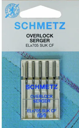 Schmetz Overlock 缝纫机针 ELx705 SUK CF 尺寸 90 - 5 支装