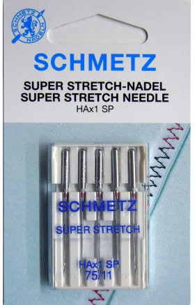 Schmetz 缝纫机针 Super Stretch HAx1SP 75号 - 5支装