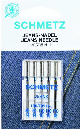 Schmetz 缝纫机针 牛仔布 100 - 5 支装