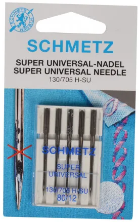 Schmetz 缝纫机针 Super Universal 尺寸 80 - 5 支装