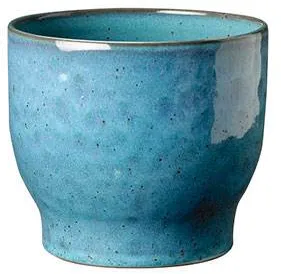 Knabstrup Keramik 花盆，灰蓝色 - 直径：16.5 厘米