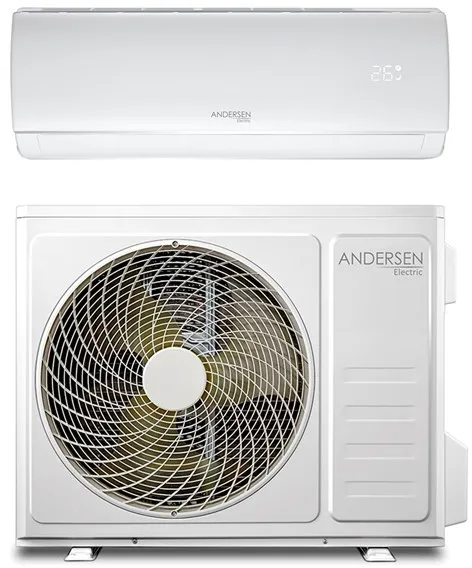 Andersen Electric AE 9000 空气/空气热泵,带 WiFi,3.4 kW,5–63 m²,白色