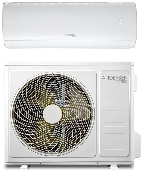 Andersen Electric AE 12000 空气/空气热泵,带 WiFi,3.8 kW,5–72 m²,白色