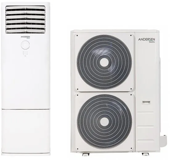 Andersen Electric Apollo 48000 空气/空气热泵,18.5 千瓦,45–370 平方米,白色