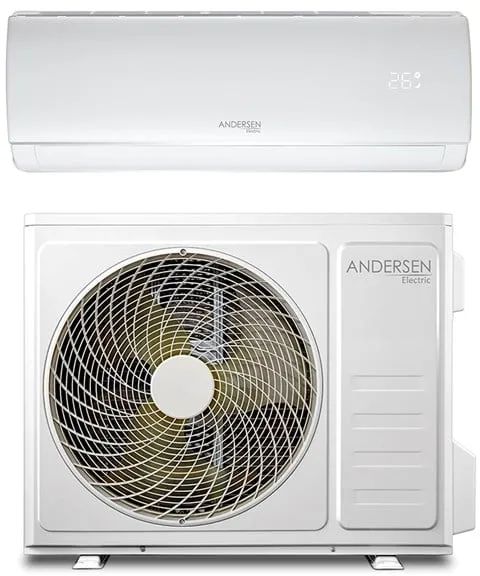 Andersen Electric AE 18000 空气/空气热泵,带 WiFi,6 kW,5–135 m²,白色